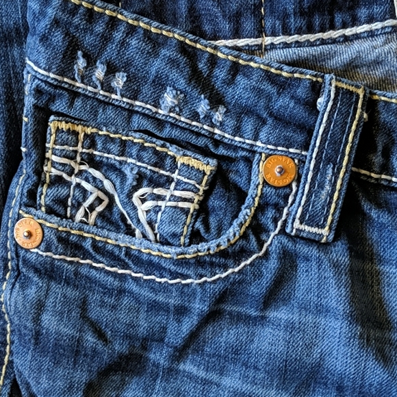 Big Star Nico Light Distressed Straight Leg Jeans - Picture 7 of 13